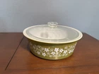 Vintage Pyrex #664 Big Bertha 4Qt Spring Blossom Crazy Daisy Casserole 664-C LID