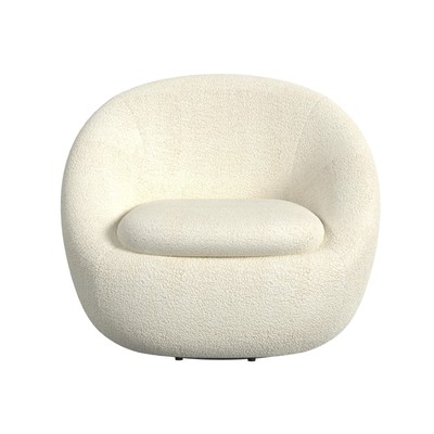 360° Round Barrel Swivel Sofa Chair Accent Chairs for Living Room