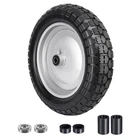 4.80/4.00-8 Tire, 14.5" Flat Free Wheelbarrow Tire and Wheel, 5/8" 3/4" Beari...