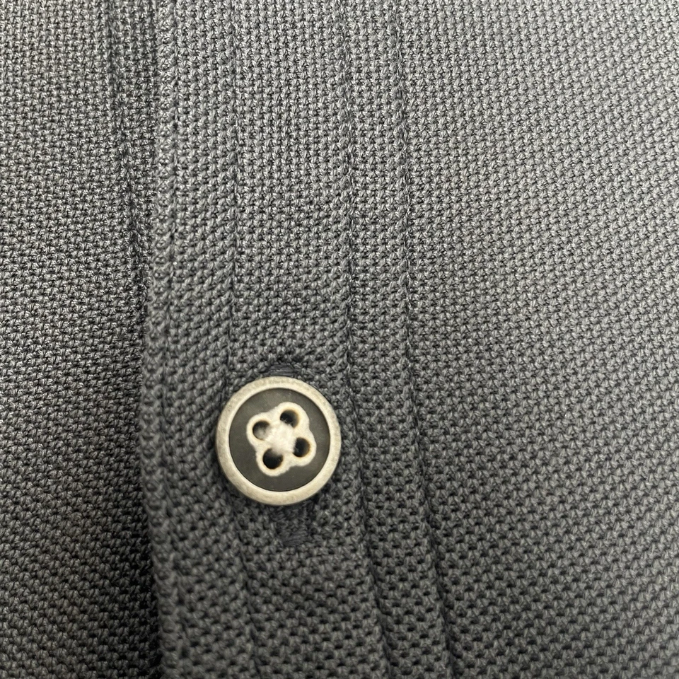 Men’s Tommy Bahama Island Zone Button Down 3XLT Supima Cotton Gray Short Sleeve - Image 4 of 4