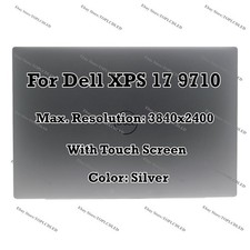 17" For Dell XPS 17 9710 4K LCD Display Complete Touch Screen Assembly Silver