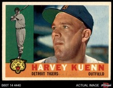 1960 Topps #330 Harvey Kuenn Tigers 4 - VG/EX