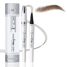 QIC Eyebrow Pen, 4 Tip Waterproof Microblading Eyebrow Pencil for Women, Fade Re