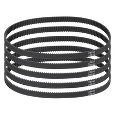 288mm GT-2 Timing Belt 5pcs 6mm Width 2mm Pitch 3D Printing Closed Loop Black