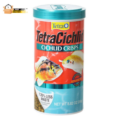 Cichlid Crisps 8.82 Ounces, Fish Food, Clear Water Advanced