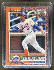 2026 Topps Francisco Lindor Team Color Border Variation SP #123 Mets