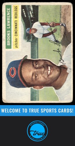 Brooks Lawrence #305 1956 Topps card