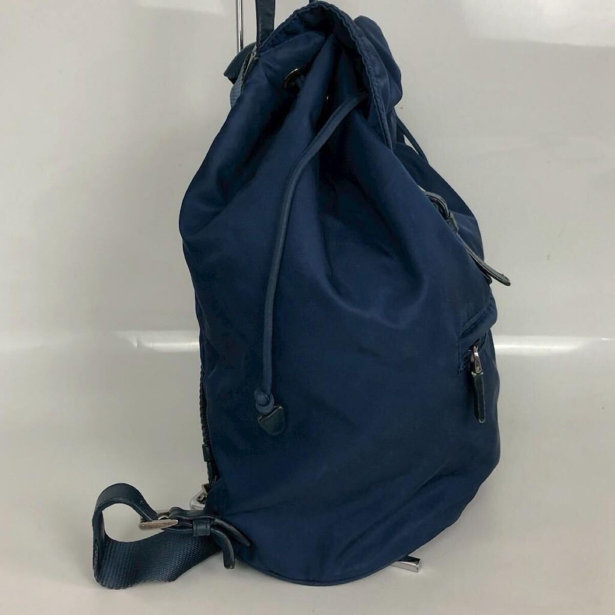 PRADA Nylon Backpack Blue Brand Brand Bag  Casual Daily Travel Stylish Cute Used thumbnail 3