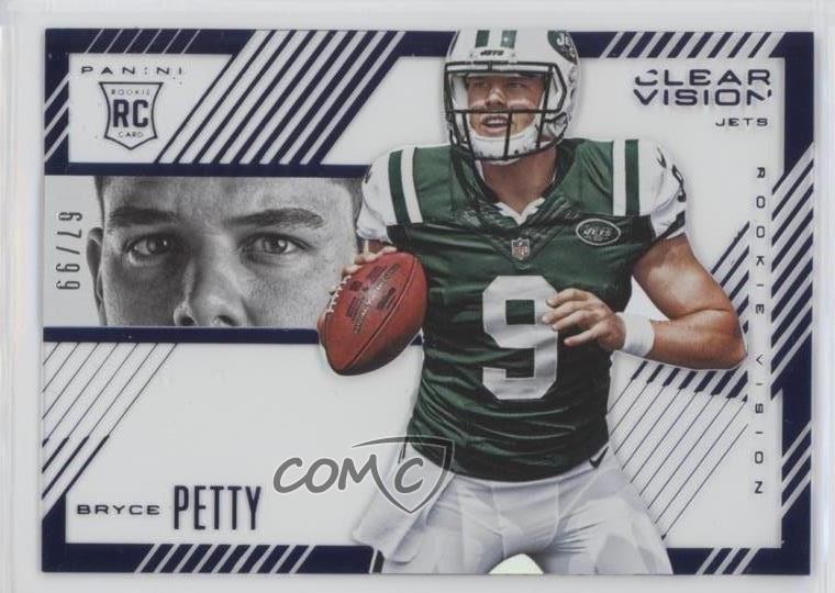 2015 Panini Clear Vision Rookie Vision Blue 67/99 Bryce Petty #RV-12 RC 0f8