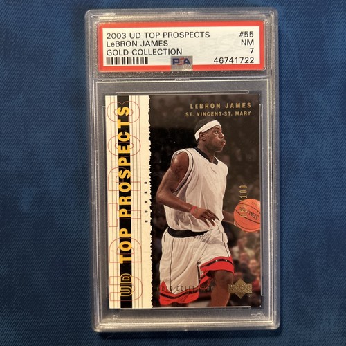 LeBron James [Gold Collection] #3 2003 Upper Deck Top Prospects card