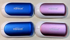 2 packs of 2 Rechargeable Electric Hand Warmers, His & Hers Blue and Pink