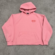 White Fox Boutique Archive 6.0 Oversized Hoodie Coral Pink Puff Print S/M