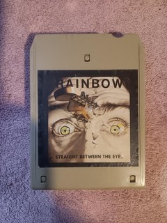 RAINBOW STRAIGHT BETWEEN THE EYES 8 TRACK TAPE 1982 SUPER RARE HARD ROCK METAL