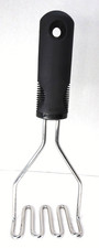 OXO Good Grips Potato Masher, Stainless Steel / Silicone, Black, 10 in