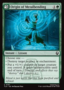 Origin of Metalbending 187 Avatar: The Last Airbender MTG Common