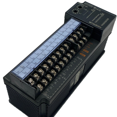 MITSUBISHI ELECTRIC MODEL AX41C MELSEC INPUT UNIT MODULE DC12/24V 3/7mA