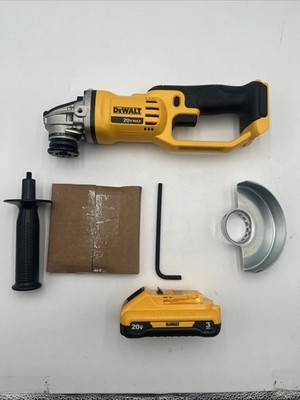 DEWALT DCG412B 20V 4 1/2'' / 5'' Cordless Angle Grinder w/ 3ah Battery