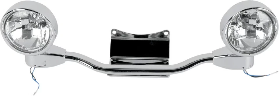 Kit de luces de conducción elípticas Show cromadas - 3 1/2 pulgadas Diámetro moto 53-132 Foto 2 de 4