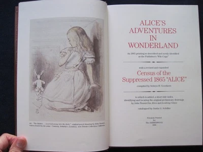 ALICE'S ADVENTURES IN WONDERLAND, LEWIS CARROLL 1865 PRINTING REVISED & EXPANDED - Image 1 of 4