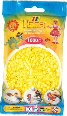 Malte Haaning Plastic A/S Hama  Bügelperlen Midi - Pastell Gelb 1000 Perlen.