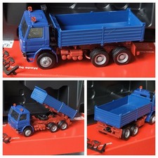 Scania 113 Kipper LkW mit Rundumleuchten Baustellenverkehr, Saphirblau  317221