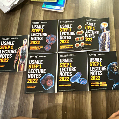 Kaplan USMLE Step 1 Lecture Notes 2022 Set of 5 Books Study Guide