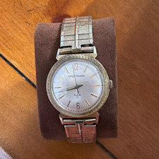 Elgin Sportsman 17 Jewels Manual Wind Silver Dial Vintage 1950s Bracelet