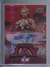 2024 Upper Deck Allure AEW Red Pulsar Auto Anna Jay #4 Auto p8v