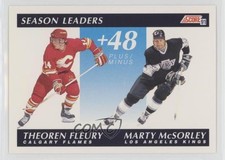 1991-92 Score American Season Leaders Theoren Fleury Marty McSorley #407 0a4