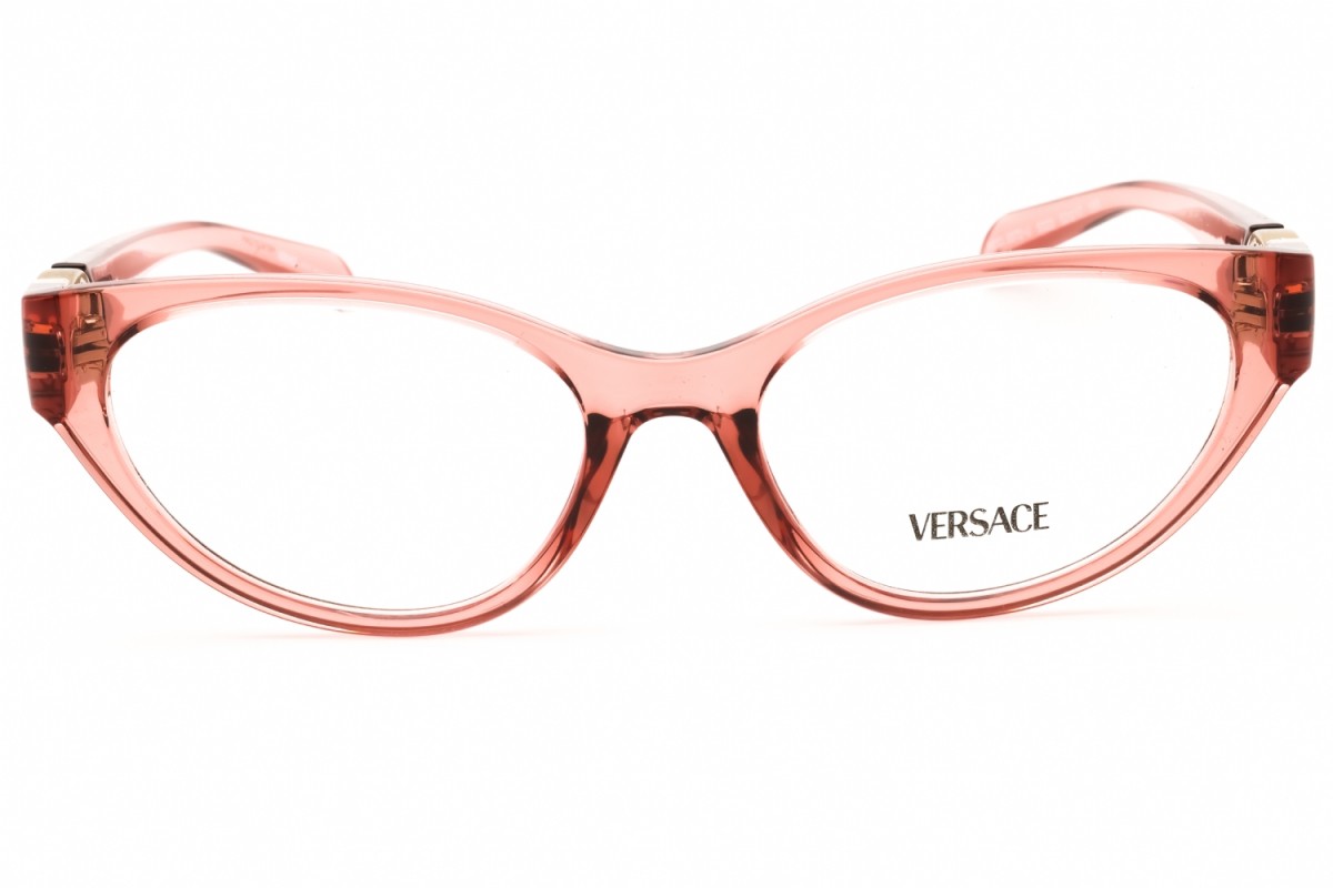Versace VE3372U 5322 Transparent Pink 52mm Eyeglasses New Authentic thumbnail 2