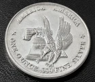 Silver Trade Unit America Flag Eagle 1 Troy oz .999 Fine Silver Round