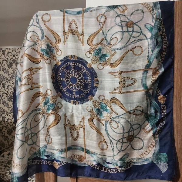 Women Peter Hahn Scarf Multicolor Silk One size