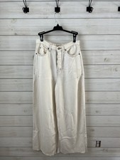 We The Free Size 26 Wide Leg Off White Pants with Button Fly NWOT