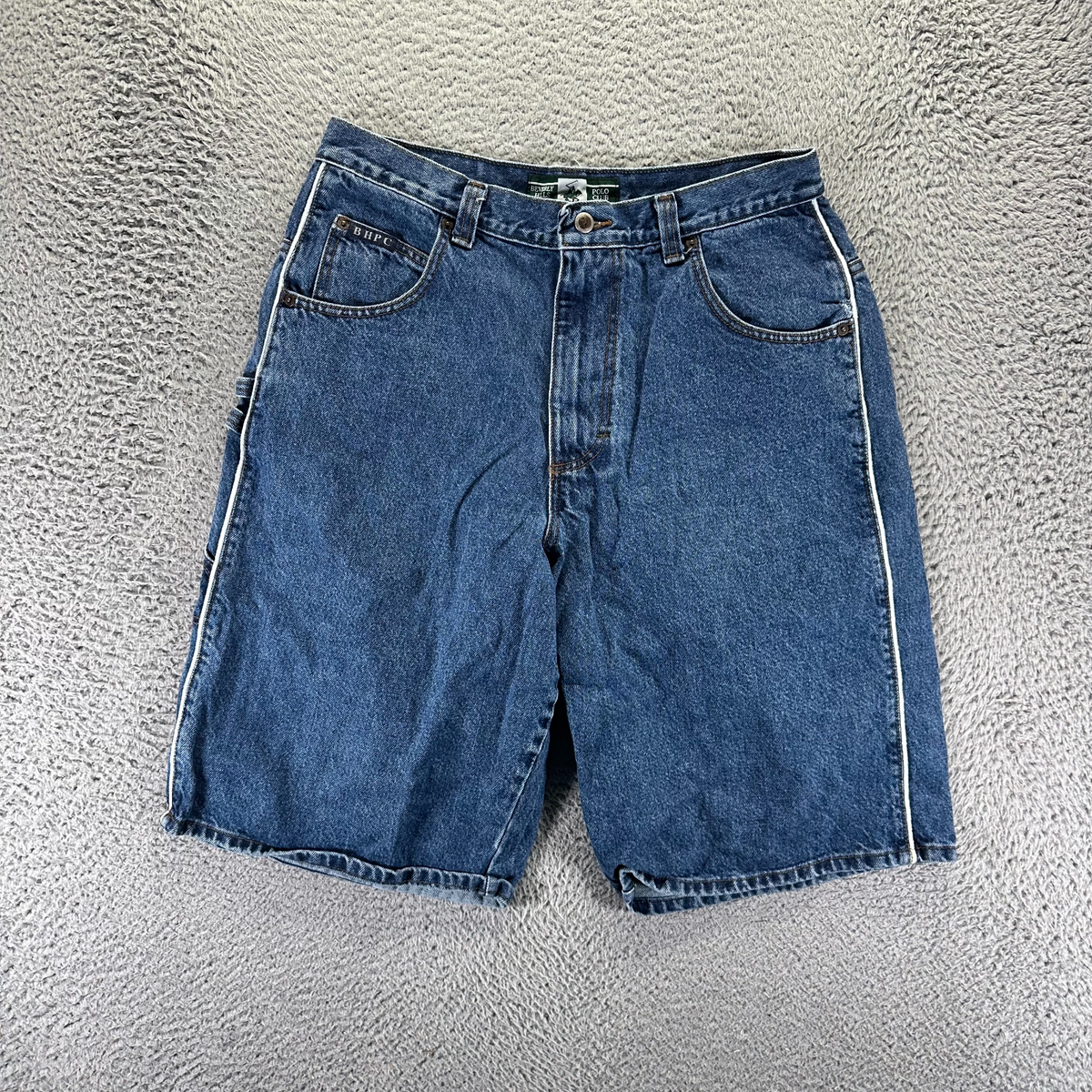Vintage Beverly Hills Polo Club Shorts Men's 34 Blue Cotton Denim