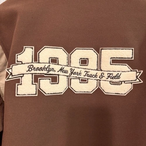Abercrombie & Fitch Varsity Jacket Brown Brooklyn New York Letterman Style Men S image 10