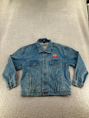 Vintage Sheetz Denim Jacket Womens Medium Blue 90s Trucker Jean