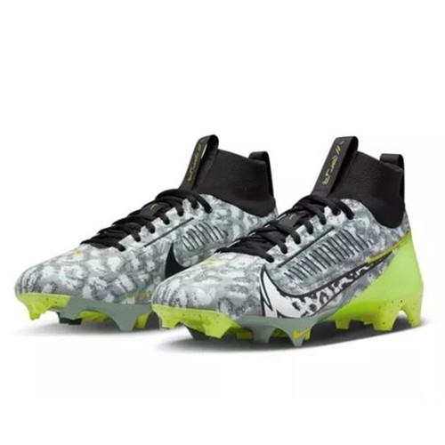 New Nike Vapor Edge Pro 360 2 Football Cleats FB8443-703 Grey/Volt/Black Sz 14 - Picture 3 of 4