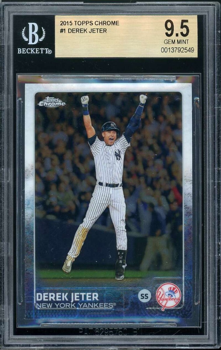 Derek Jeter Card 2015 Topps Chrome #1 BGS 9.5 | eBay