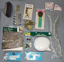 Vintage Sewing Lot Crafts Repair Rotary Cutter Decor Etc See Photos Junk Drawer