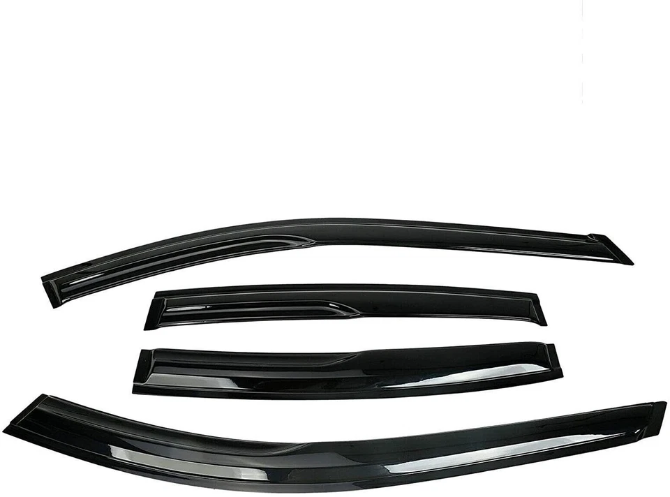 Para 2004-2008 Acura TL JDM 3D Ondulado Estilo Mugen Visera Ventana Ventilación Sol Lluvia Protectores Foto 3 de 4