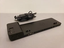 HP HSTNN-IX10 UltraSlim Laptop Docking Station w/65W Adapter 732252-001 Clean