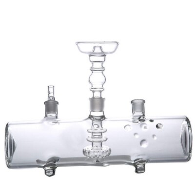 MP5 Tank Hookah Diffuser - High Borosilicate Glass, 9-Point Design, In Clear