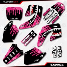 Pink Savage Camo Racing Graphics Kit fits Honda Cr125 Cr250 00-01 CR 125 250