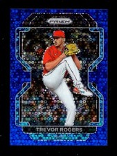 2022 PRIZM QUICK PITCH BLUE DONUT CIRCLES #202 TREVOR ROGERS 65/199 MARLINS