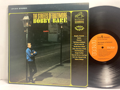 Bobby Bare - Streets of Baltimore LP - RCA LSP 3618 - Tested VG+ Vinyl - Nice