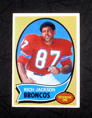 1970 TOPPS SET BREAK #95 Rich Jackson RC Denver Broncos NO SURFACE FLAWS