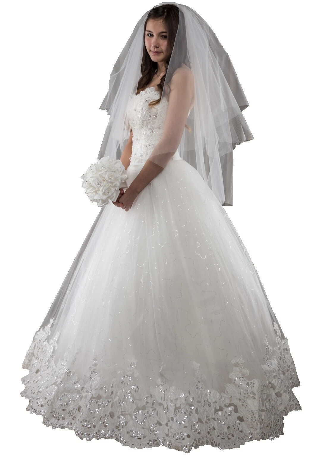 Vestido de fiesta de tul Talla 4 mujeres vestidos de novia