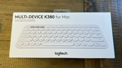 Logitech K380 Multi-Device Wireless Bluetooth Keyboard for Mac - Off White