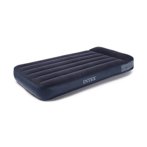 Intex Dura Beam Pillow Rest Classic Blue Standard Airbed w/ Built In Pump, Twin - Click1Get2 Offers