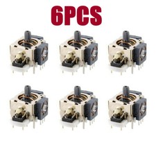 6Pcs Gamepad Replacement 3D Analog Joystick Repair Parts for Xbox 360 Controller